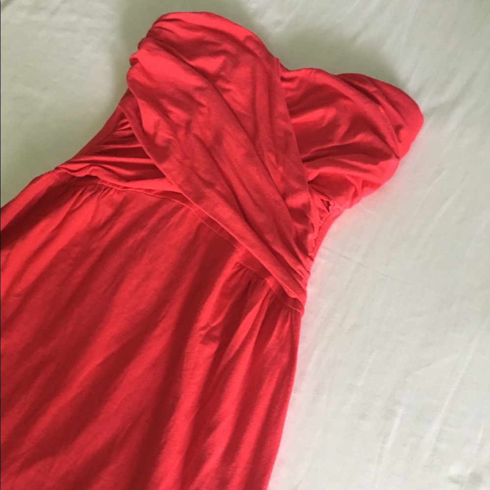 VS Red strapless sweetheart dress XS